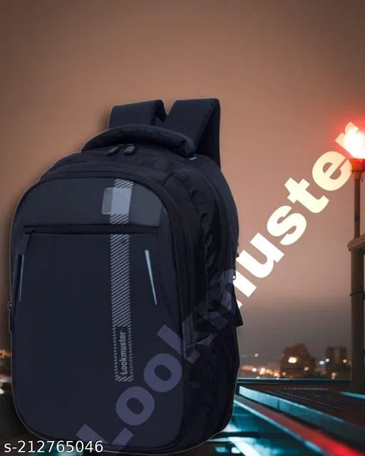 Rubber Backpack for Men & Women, Black