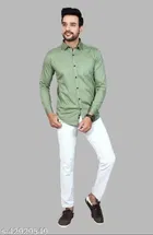 Cotton Blend Full Sleeves Shirt for Men 