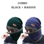 Woolen Caps with Neck Warmers for Men & Women 