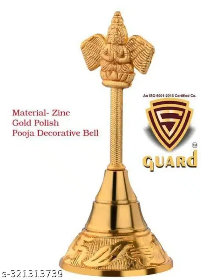 Brass Pooja Bell (Golden)