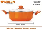 NIRLON Aluminium Serving Casserole with Lid 
