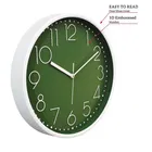 Khatu Craft Circle Clock Plain Green 30x30cm