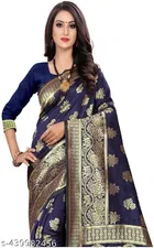 Soft Silk Zari Woven Saree for Women 