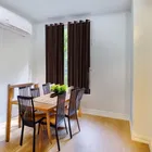 Polyester Blackout Plain Brown Window Curtain 5ft Combo 