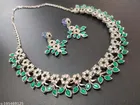 Alloy Necklace with Earrings for Women 