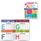Write & Clean Reusablee Book - Set Of 3 Books - Alphabet Capital Letters, Numbers, And Lines & Curves