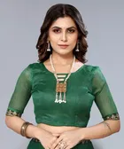 Lycra Solid Saree for Women 
