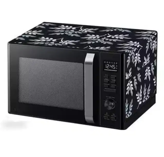 Knit Printed Oven Top Cover with Side Pockets (Multicolor)