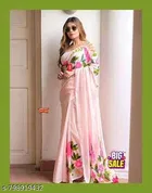 Cotton Linen Saree for Women 