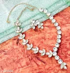 Alloy Necklace with Earrings for Women 