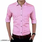 Cotton Blend Printed Shirts for Men, Maroon & Pink, Pack of 2 