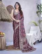 Chiffon Printed Saree for Women 