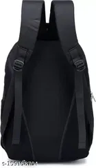Nylon Backpack for Men & Women, Black