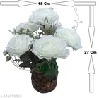 Plastic Artificial Flower With Pot,Multicolour