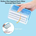 2-in-1 Soap Roller Dispenser, Dish With Drain Holes 