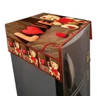 Knit Printed Fridge 4 Pcs Mat with Top Cover 