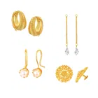 Gold Plated Designer Earrings Set for Women & Girls 
