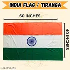 Fabric Indian Flag (Multicolor, 60x40 inches)