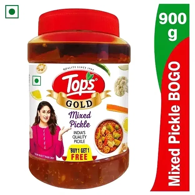 Tops Gold Mixed Pickle 2X900 g (Buy 1 Get 1 Free)