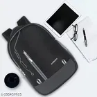 Rubber Backpack for Men & Women, Black