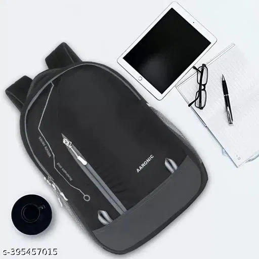 Rubber Backpack for Men & Women, Black