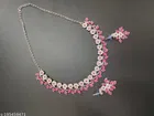 Alloy Necklace with Earrings for Women 