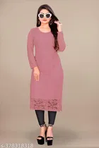 Net Kurti for Women,  Pink  