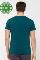 100% Cotton Round Neck Printed T-Shirt for Men 