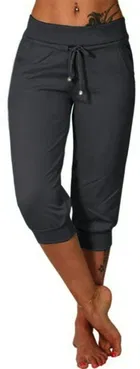 Cotton Solid Capri for Women 