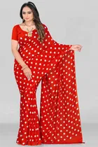 Georgette Printed Saree for Women 