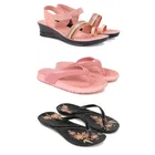 Combo of Heels with Slippers & Flats for Women 