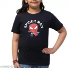 Half Sleeves T-Shirt for Girls (Blue, 2-3 Years)