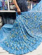 Georgette Printed Saree for Women 