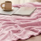Wool Solid Blanket, Pink 