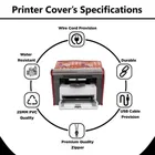 E-Retailer PVC Waterproof and Dustproof Zipper Printer Cover for HP Laser Jet M1005 Printer 