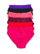 Cotton Printed Briefs for Women (Multicolor, M) (Pack of 6)