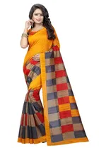 Art Silk Printed Saree for Women 