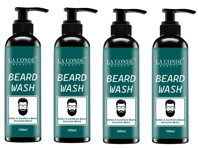 La'Conde Intense Clean Beard Wash (100 ml, Pack of 4)