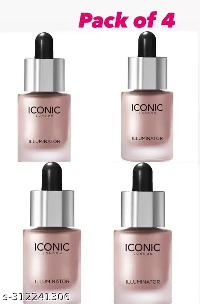 Iconic Premium Highlighter (Beige, Pack of 4)