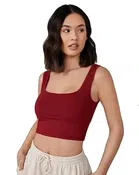 Cotton Top for Women (Maroon, S)