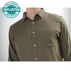 100% Cotton Full Sleeves Solid Shirt for Men 