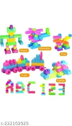 Plastic 50 Pcs Block Toys Set for Kids 