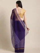 Polycotton Dyed/ Washed Saree for Women 