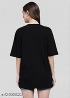 Cotton T-shirt for Women, Black 
