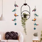 KC Arts Colorful Birds Wall Hanging 12x18inch