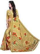 Crepe Printed Saree for Women 