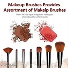 Makeup Brushes Set, Multicolor, Set of 1