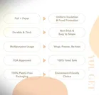 Rasoi Mate Aluminium Foil Roti Wrap 50 Sheets