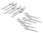 Classic Essentials Stainless Steel Cutlery Set of 12 (6 Spoon, 6 Forks) Silver