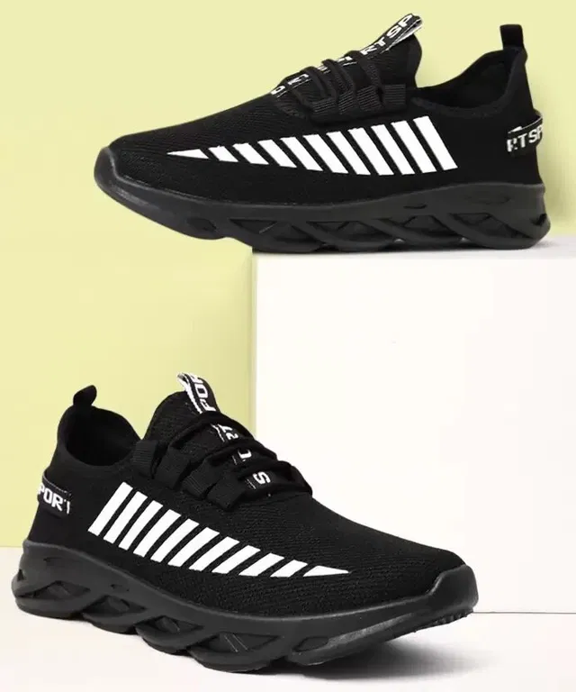 Sport Shoes For Men, Black & White (8)